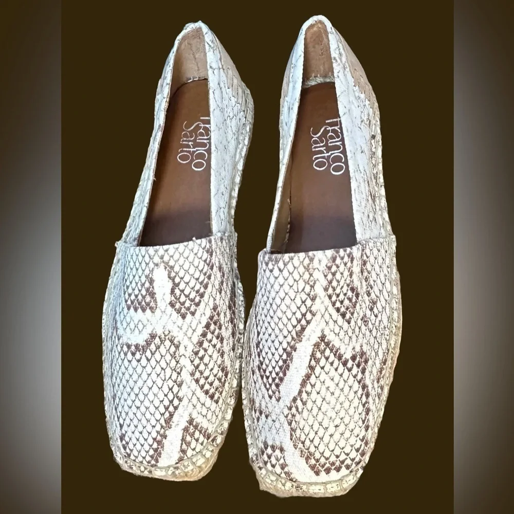 NIB Franco Sarto Slip-On Kenna Espadrilles in Natural, Size 7M